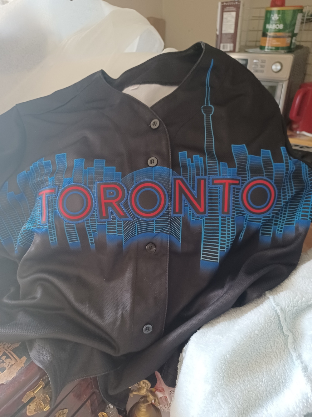 MLB Toronto Black Blue Red City Skyline Jersey